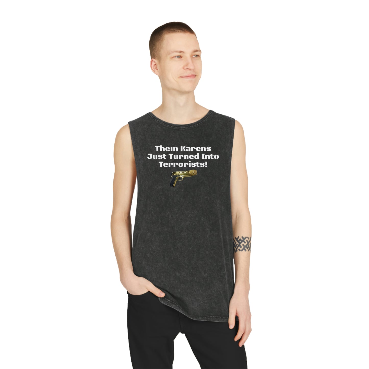 Karens Unisex Stonewash Tank Top